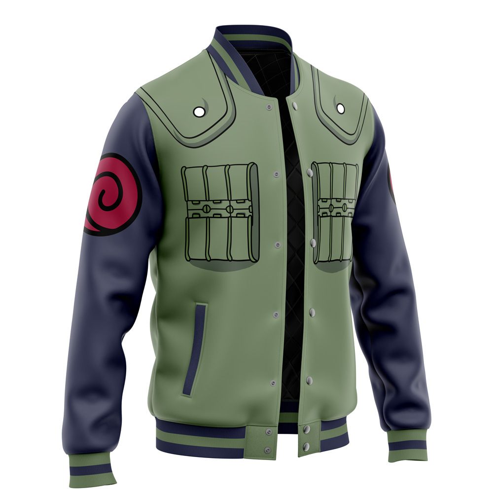 AnimeDwarf Konoha Jonin Naruto Varsity Jacket - AnimeDwarf